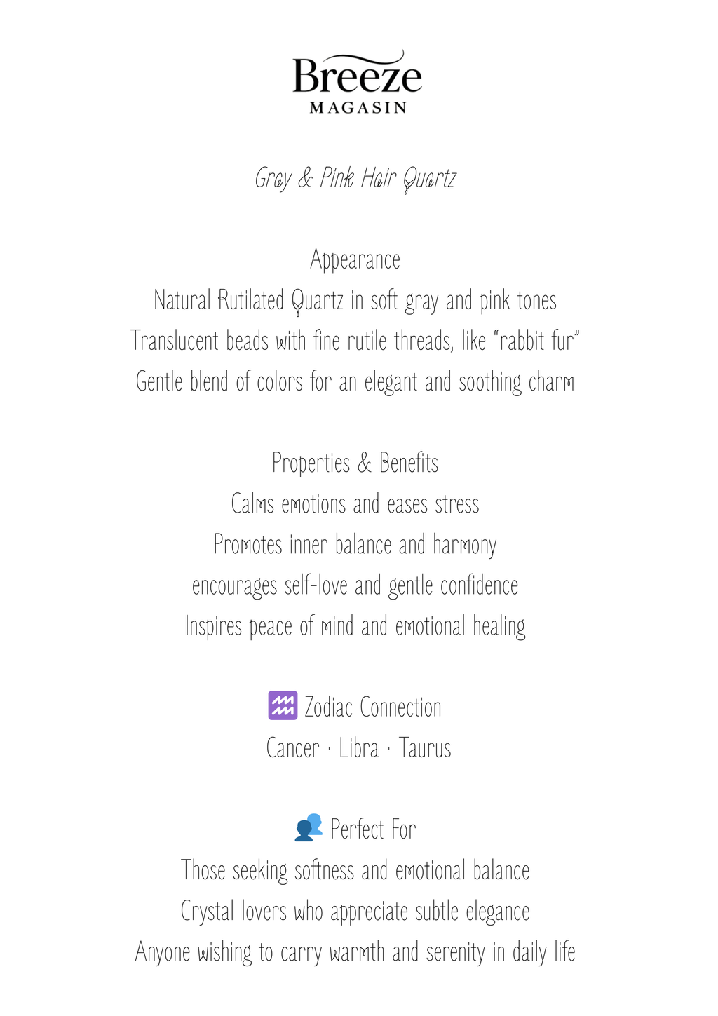 Bracelet - Hair Quartz