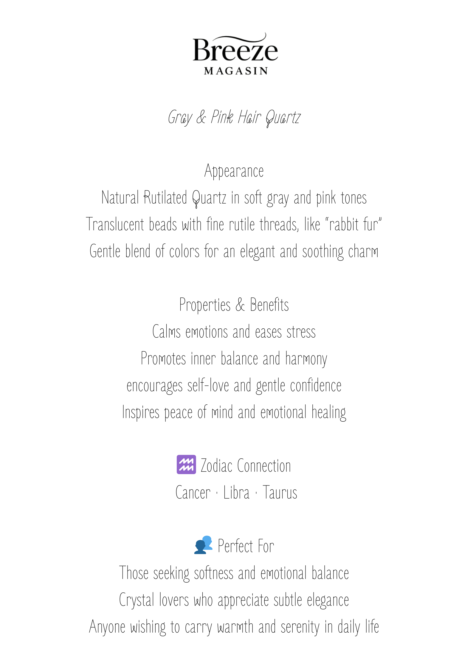 Bracelet - Hair Quartz