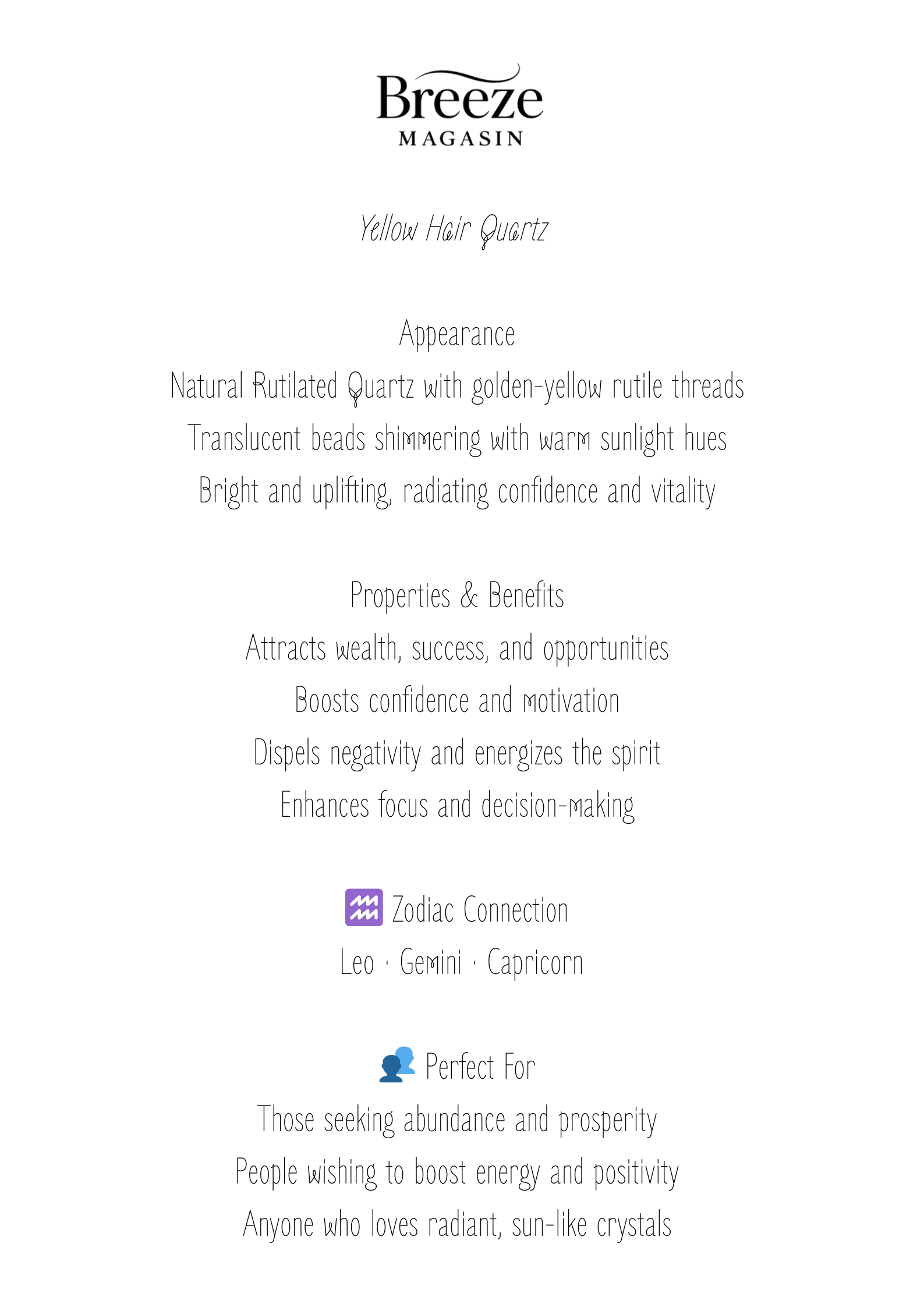 Bracelet - Hair Quartz